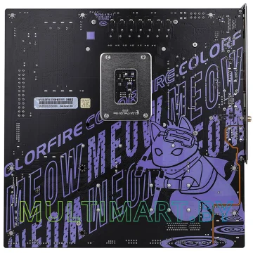 Материнская плата Colorful Colorfire B760M-Meow Wi-Fi D5 Purple картинка 2